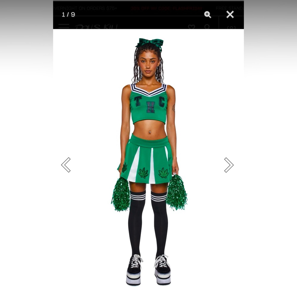 High Spirited Cheerleader Costume